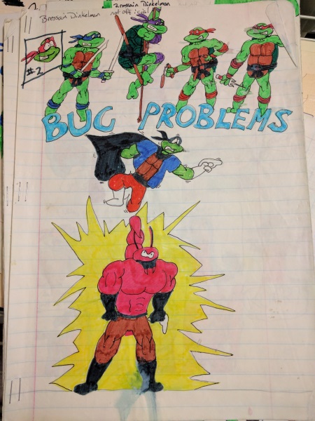 Homemade Ninja Turtle comics